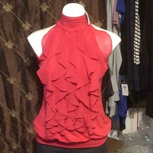 Size S, beautiful Super Sexy ruffle top.